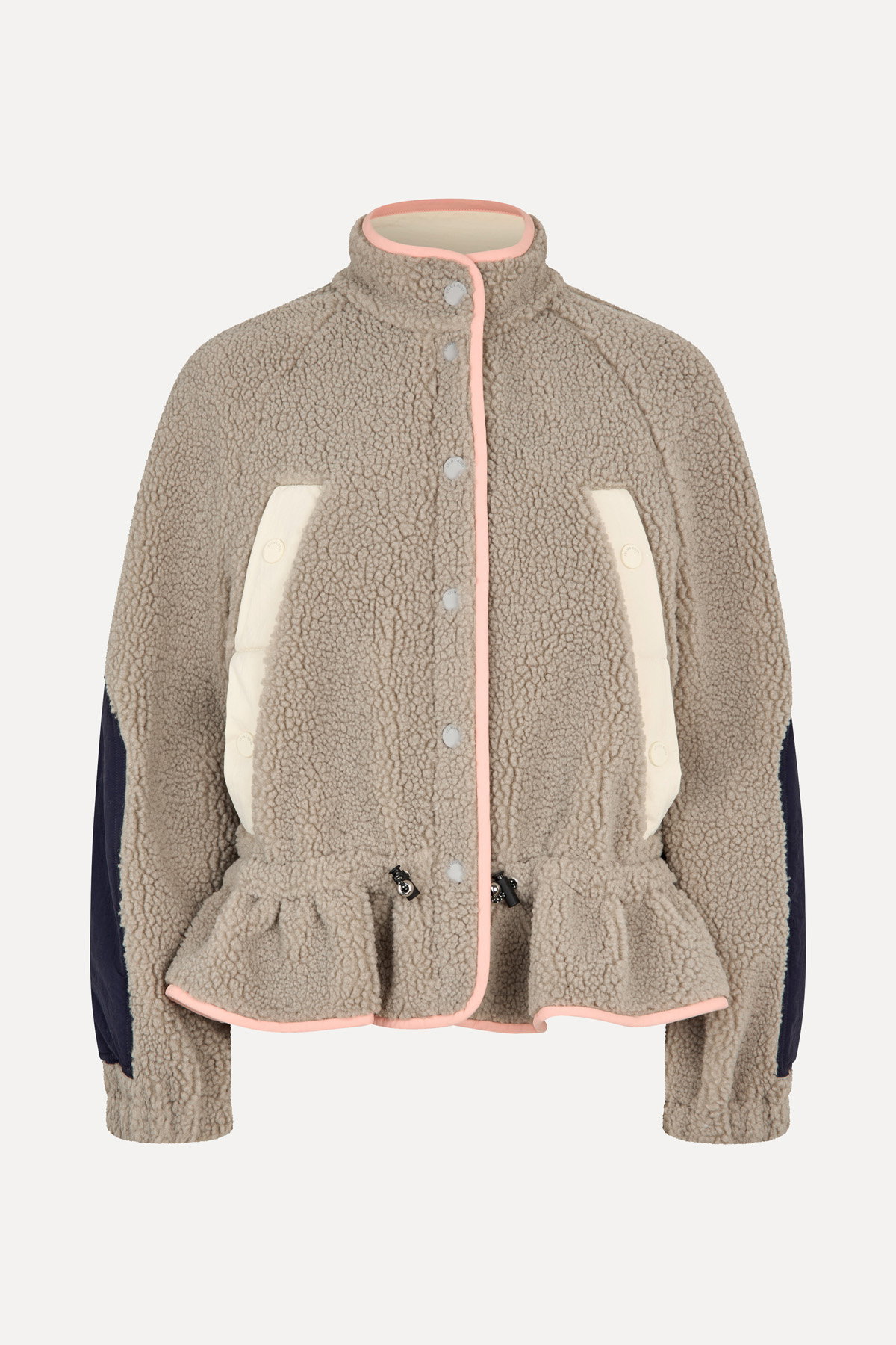 Dropped Shoulder Gathered Jacket - Flint Gray