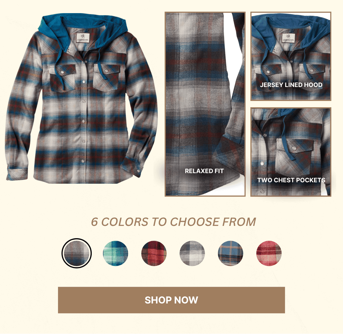 Women's Lumber Jane Hooded Flannel Shirt