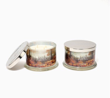 HomeWorx by Slatkin + Co. S/2 18oz Palo Santo Pumpkin Candles