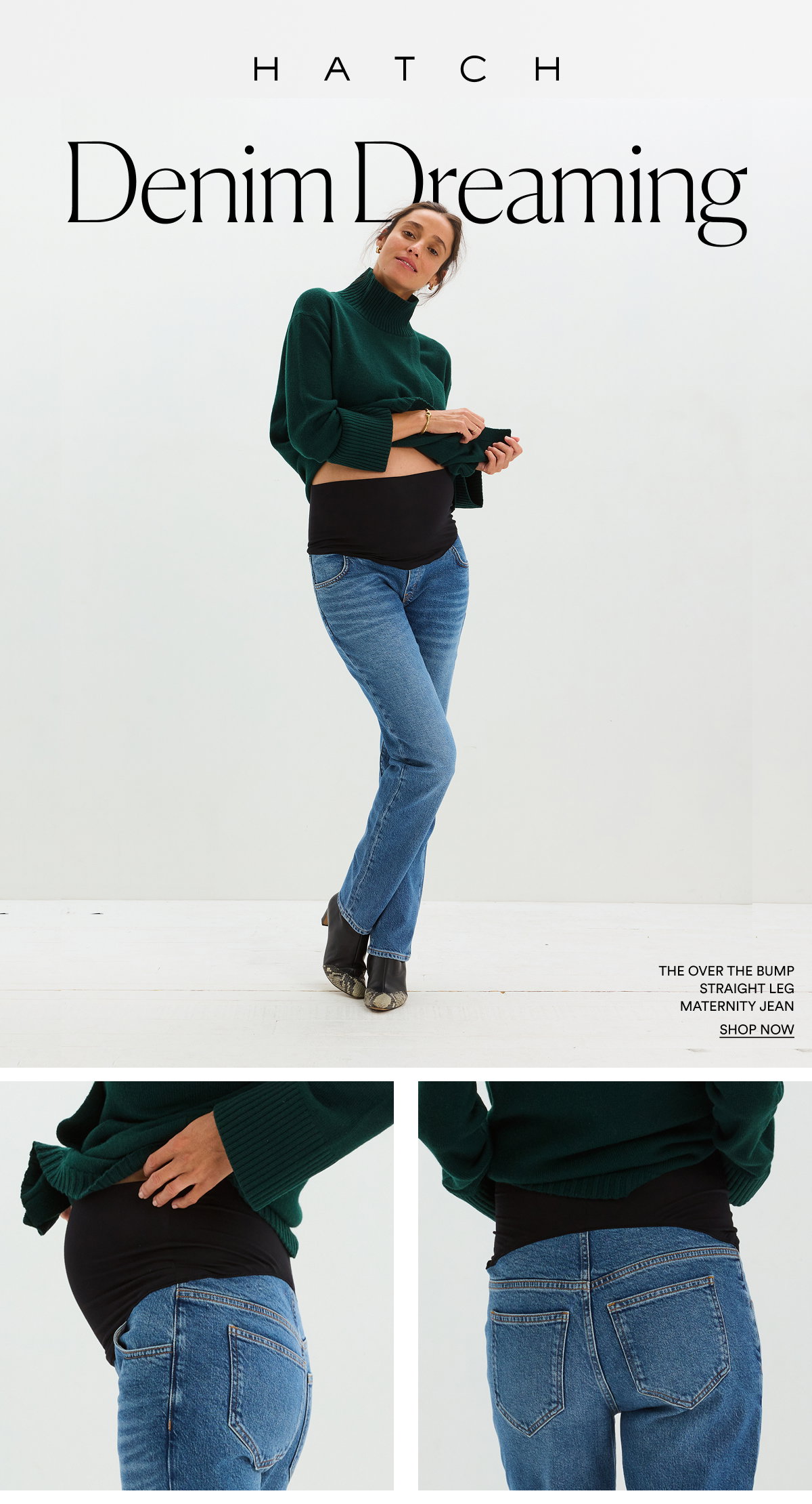 The Over the Bump Straight Leg Maternity Jean