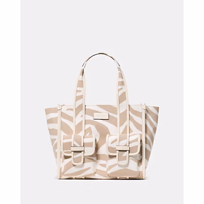 Kip Zebra Cargo Small Tote Bag