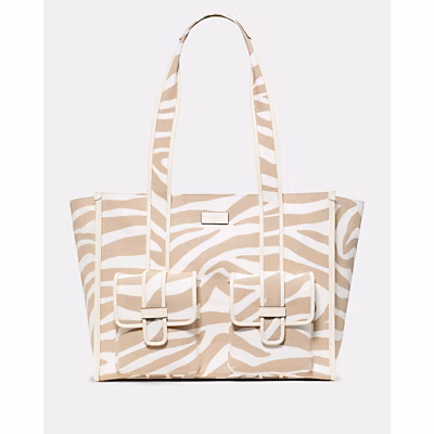 Kip Zebra Cargo Large Tote Bag