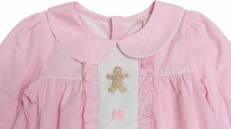Gingerbread Lane Embroidered Gingham Collection