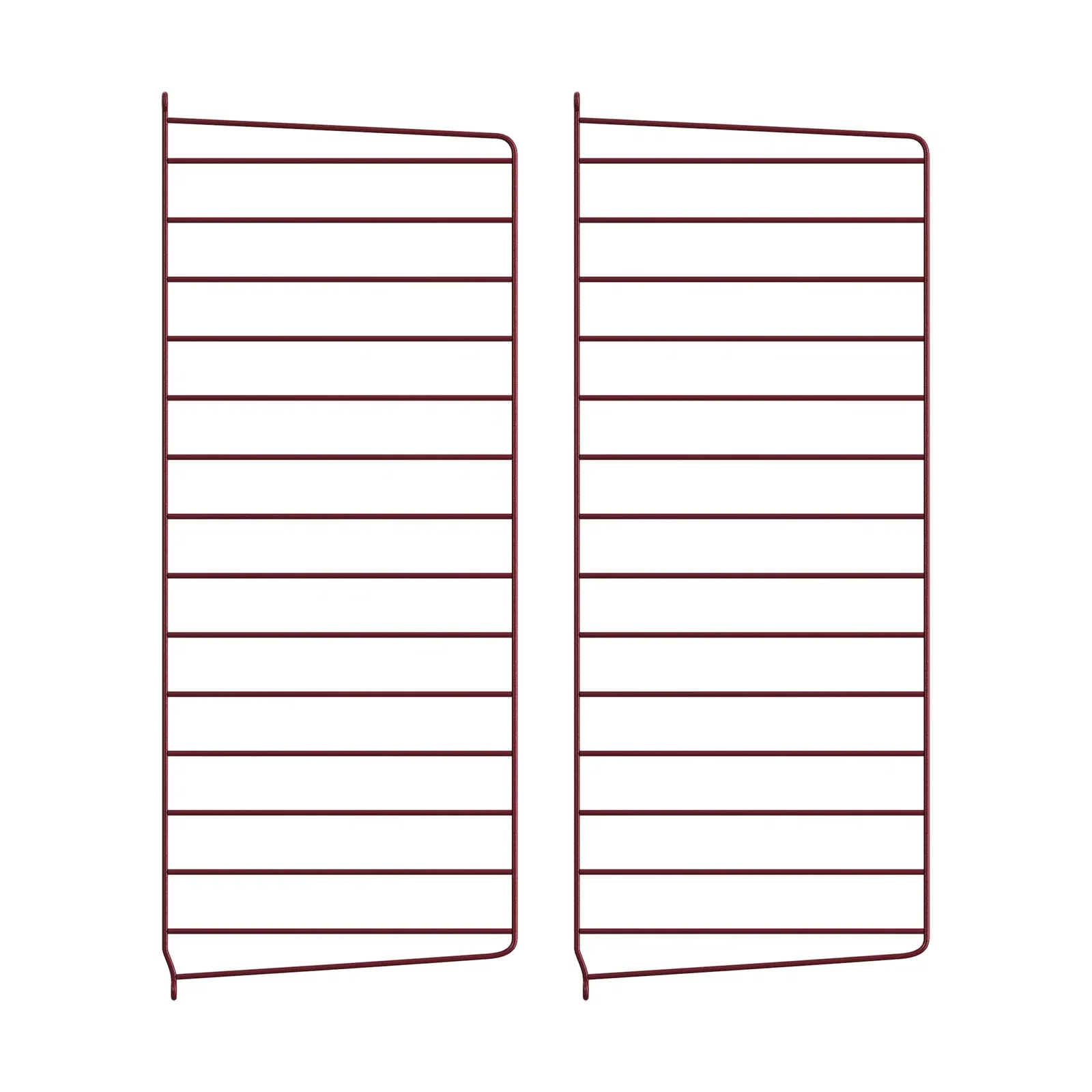 String wall panels Dark red, 75x30 cm, 2-pack