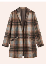 maurices long plaid jacket.