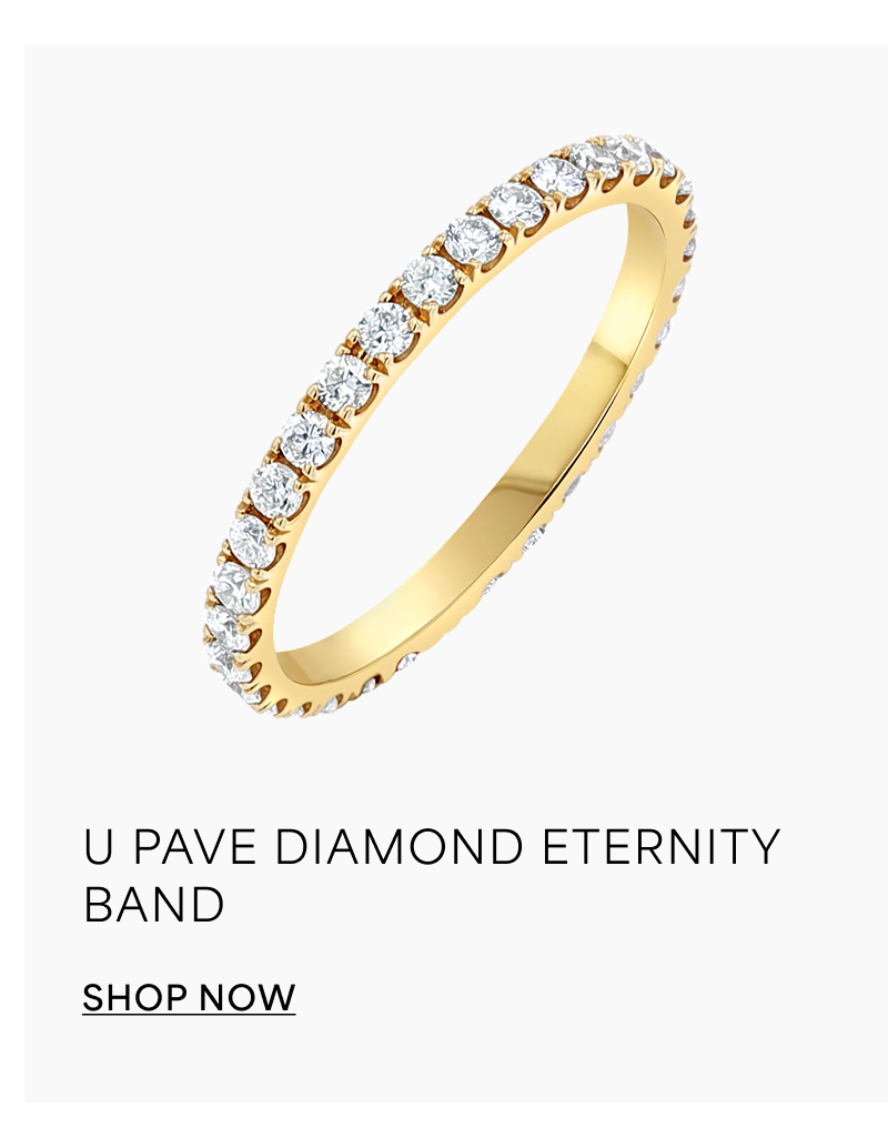 U Pave Diamond Eternity Band