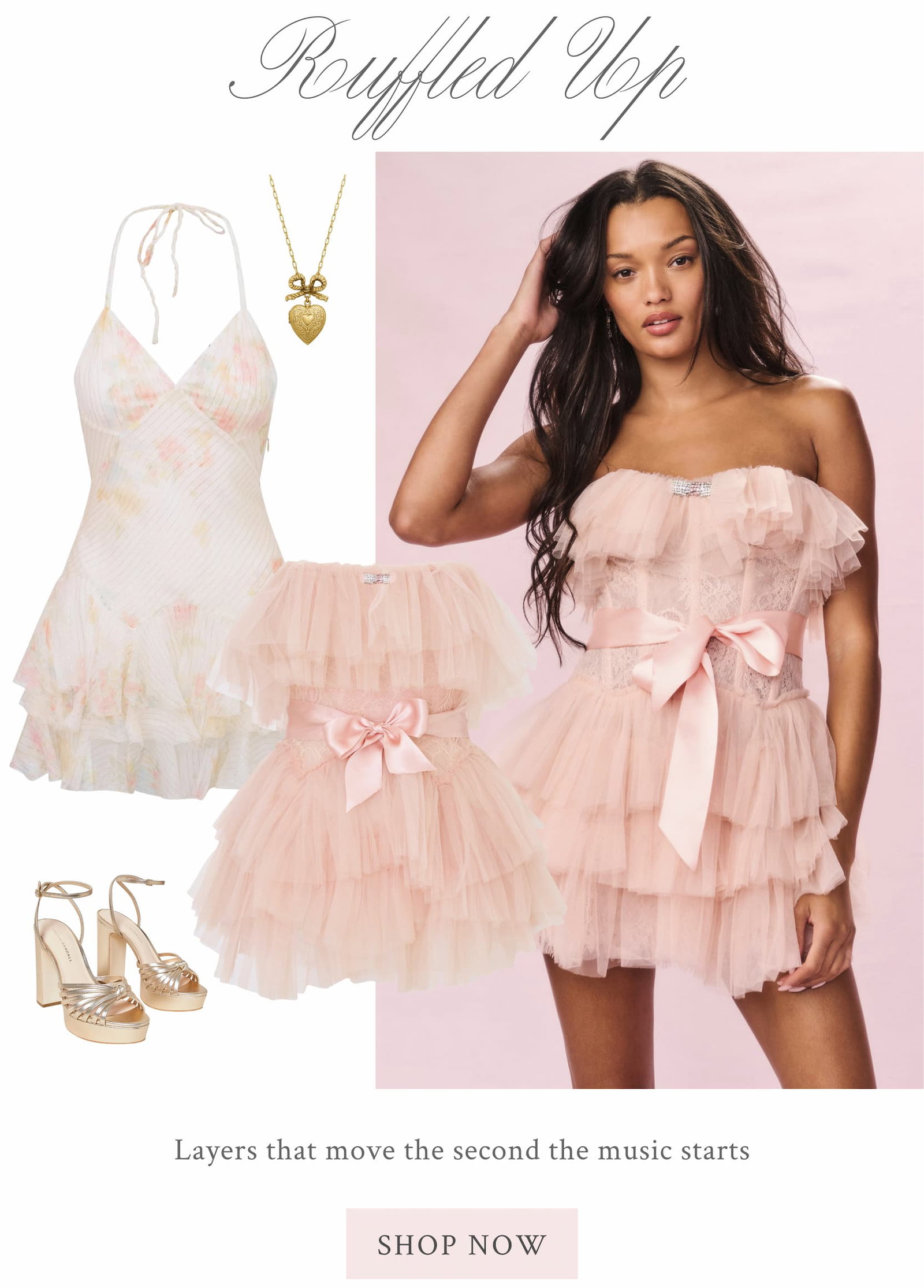 RUFFLED UP Layers that move the second the music starts <SHOP NOW>