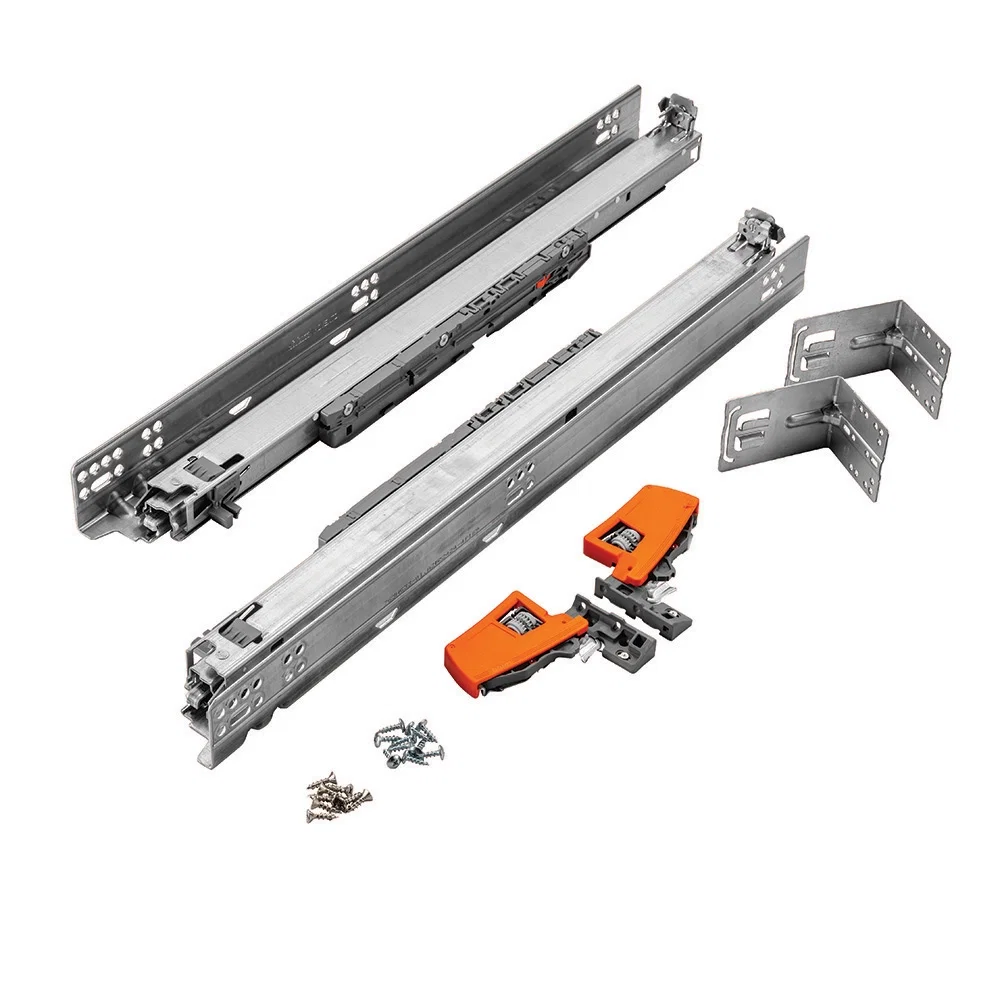 Full Kit Blum Movento Soft-Close Undermount Drawer Slides, 21'' with Mounting Hardware