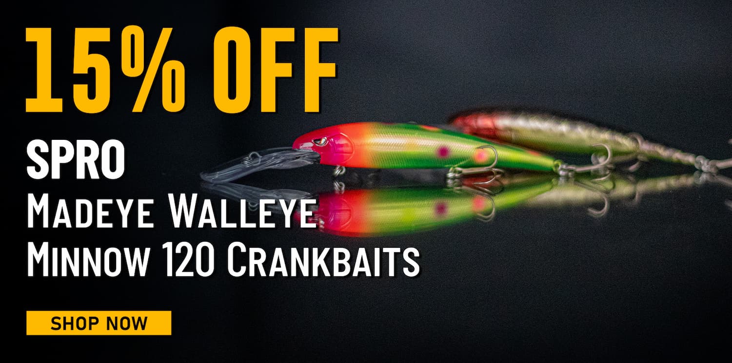 15% Off SPRO Madeye Walleye Minnow 120 Crankbaits Shop Now