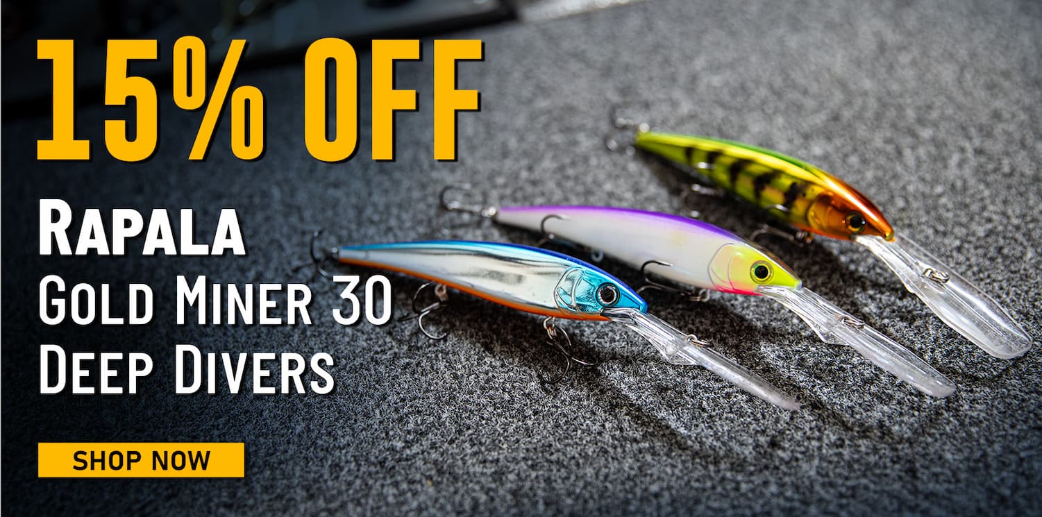 15% Off Rapala Gold Miner 30 Deep Divers Shop Now