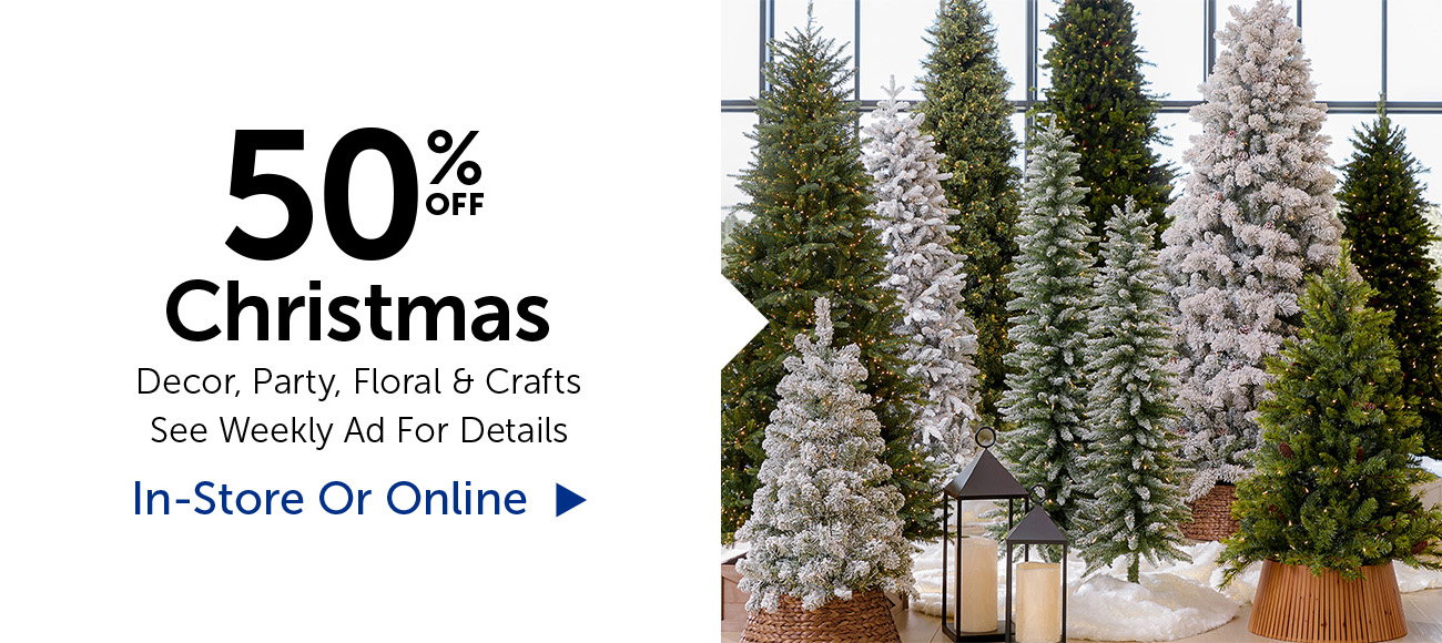 50% Off Christmas - Decor, Floral & More