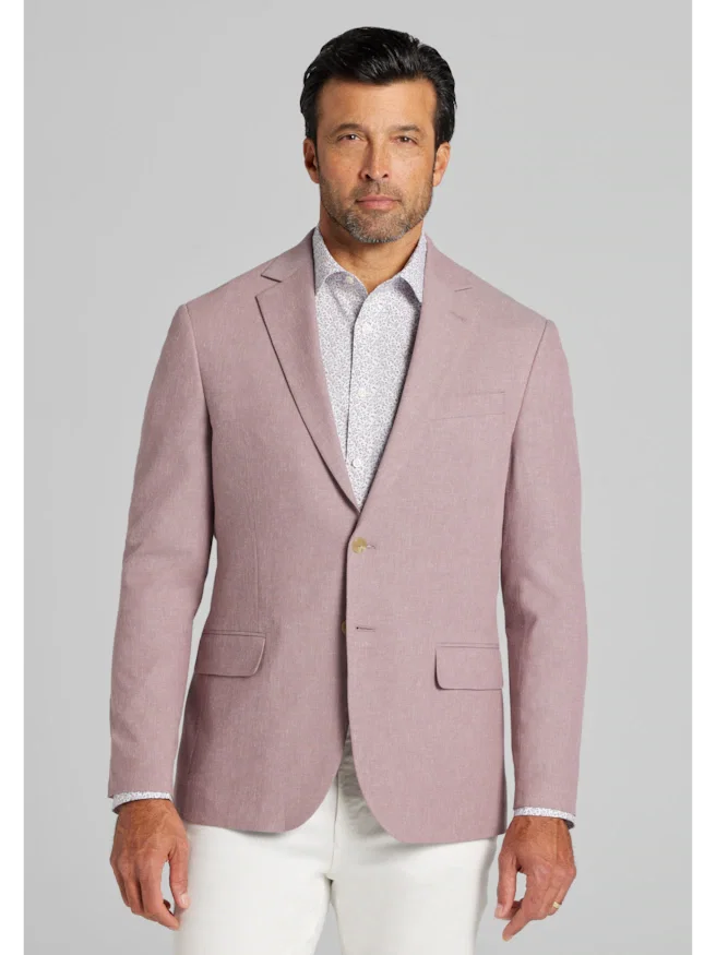 Jos. A. Bank Comfort Stretch Tailored Fit Linen Blend Sportcoat