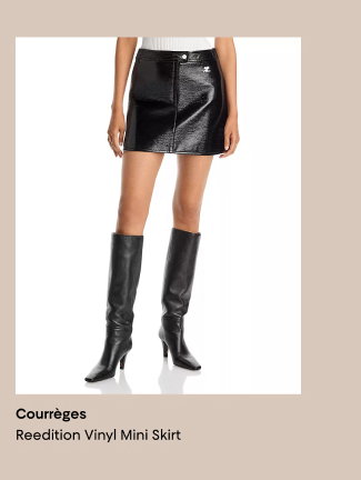 Reedition Vinyl Mini Skirt 