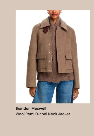 Wool Remi Funnel Neck Jacket