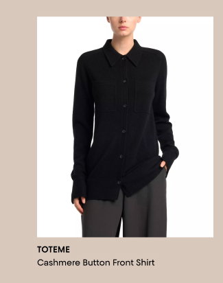 Cashmere Button Front Shirt