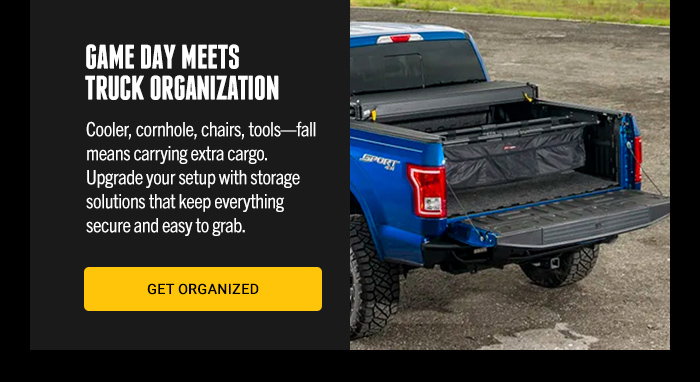 Game day truck organization
