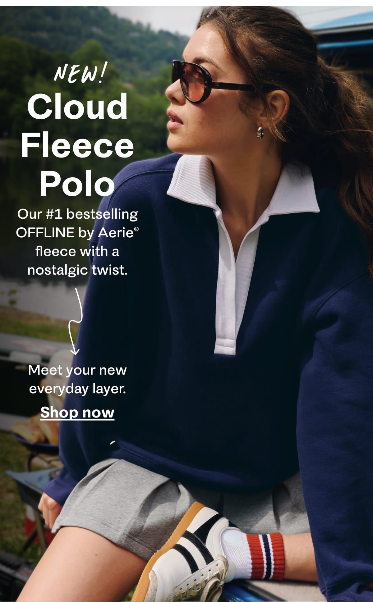New! Cloud Fleece Polo | Our #1 bestselling OFFLINE by Aerie® fleece with a nostalgic twist. Meet your new everyday layer. Shop now