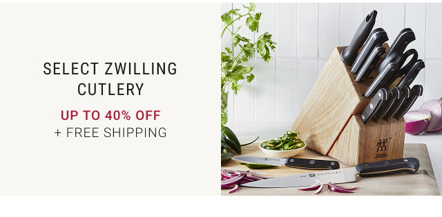 Up to 40% Off Select Zwilling Cutlery