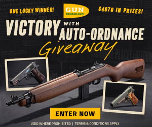 Enter the Victory with Auto-Ordnance Giveaway by GunBroker
