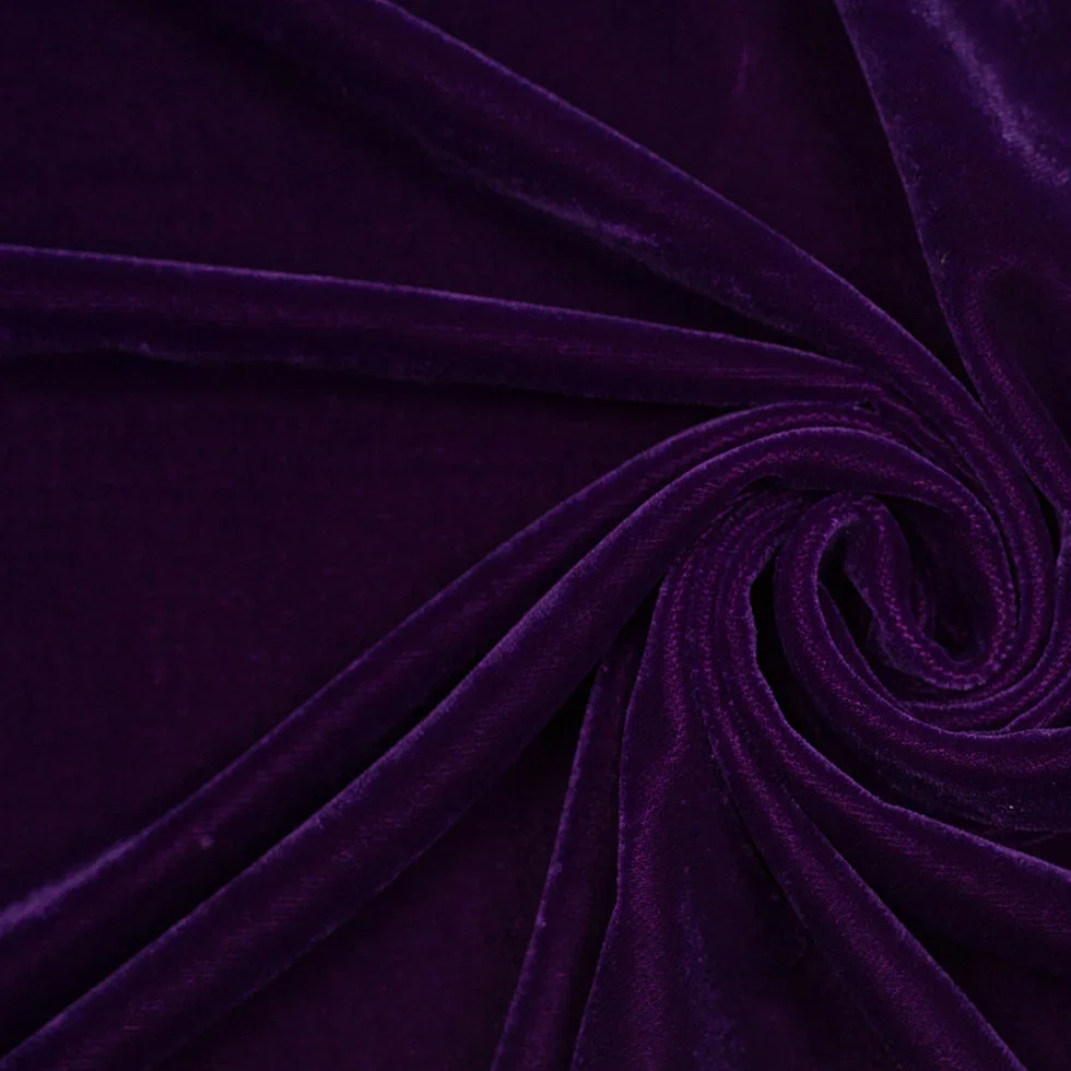 Image of Polyester Micro Velvet - Royal Purple