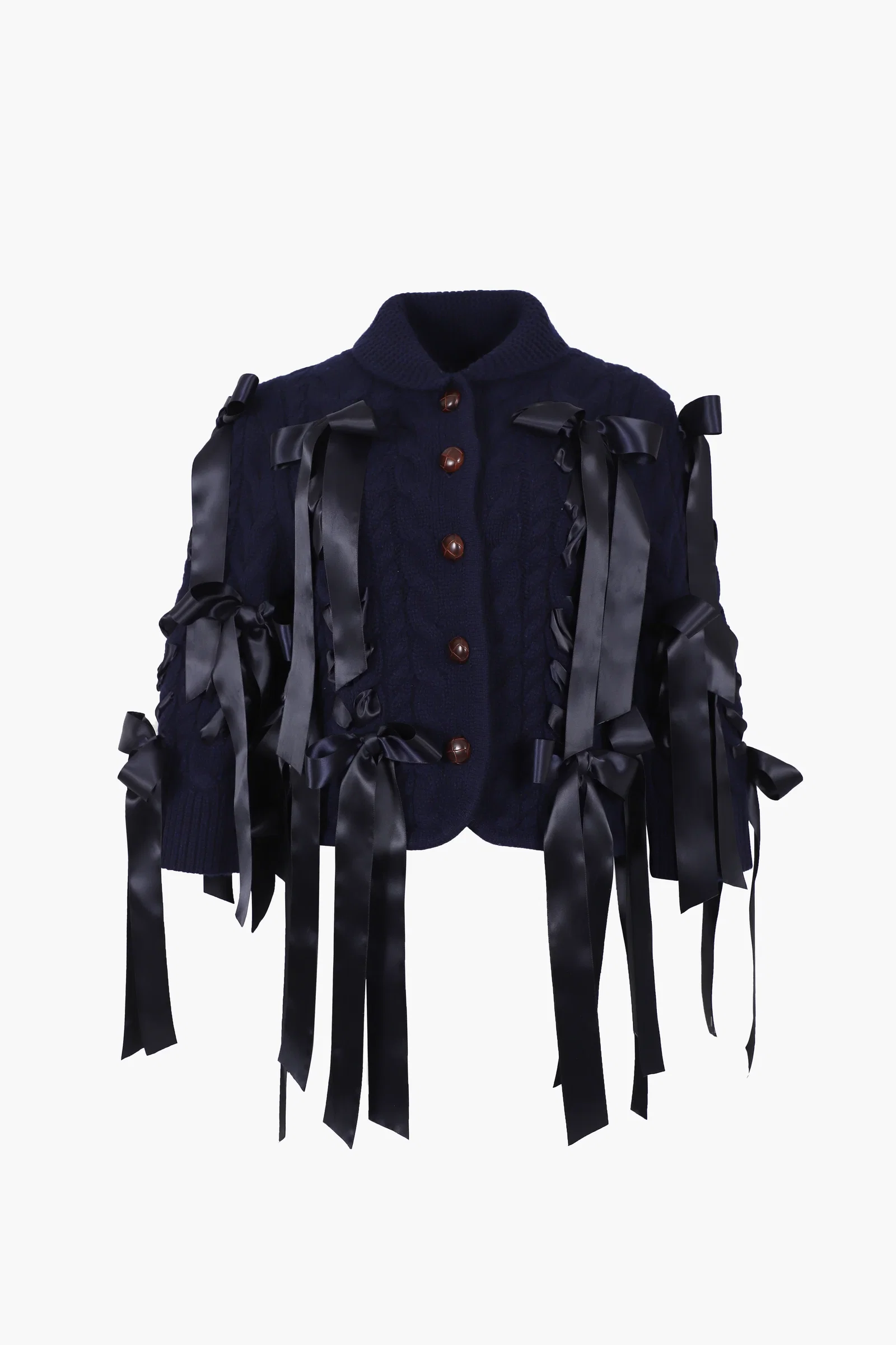 Image of COBBLE CARDIGAN IN DARK NAVY