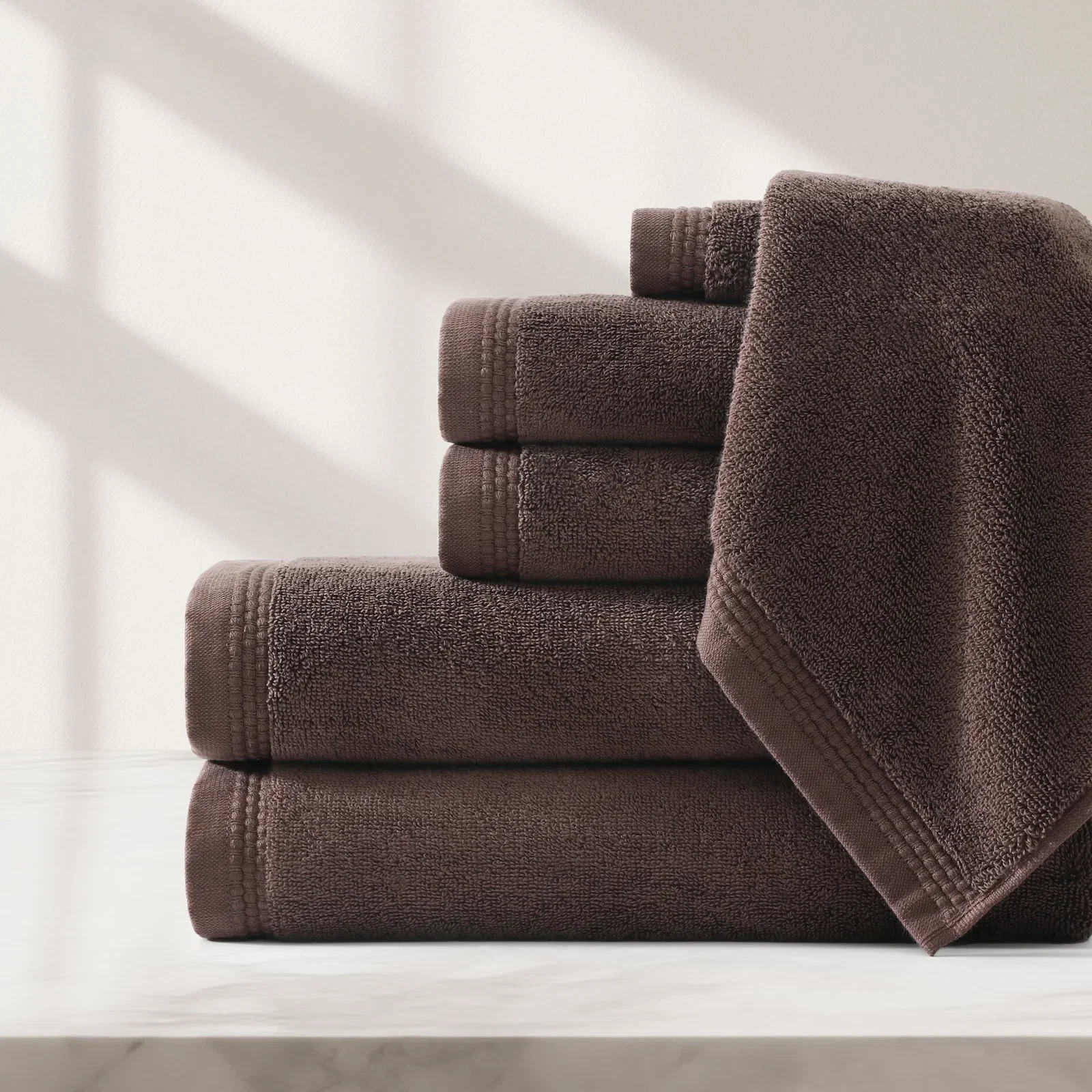 Egyptian Cotton Soft Border Towel Set
