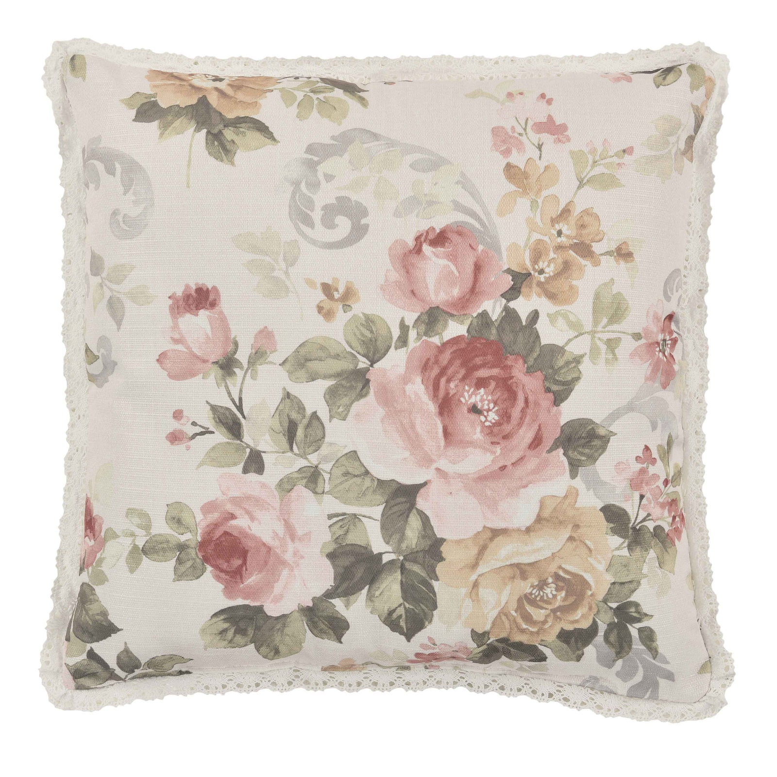 Chablis Rose Gold Decorative Throw Pillow