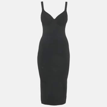 Black Jimena Knit Strappy Mini