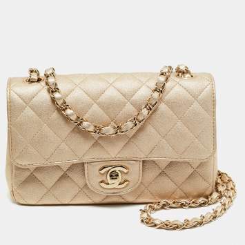 Single Classic Flap Mini Gold 
