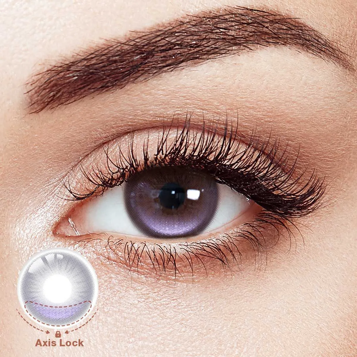 Amethyst Lake Purple Yearly Contact Lenses | 2 Pcs
