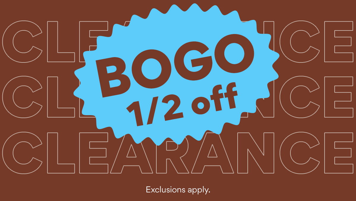 BOGO 1/2 Off