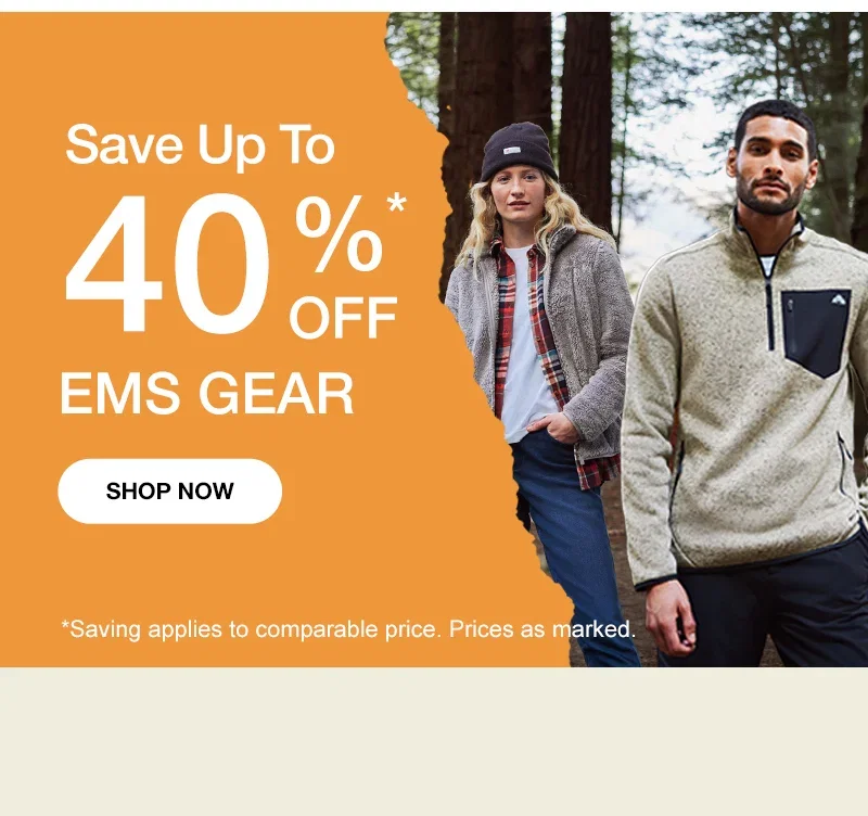 Save up to 40% off EMS Gear