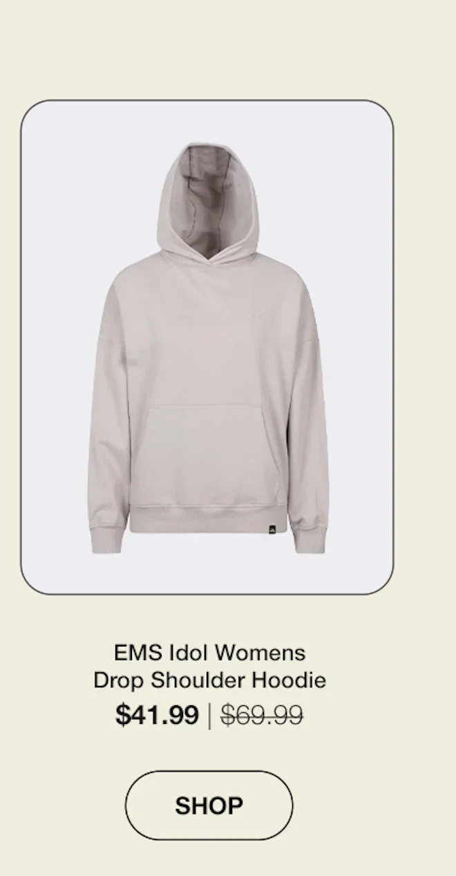 EMS Idol Womens Drop Shoulder Hoodie