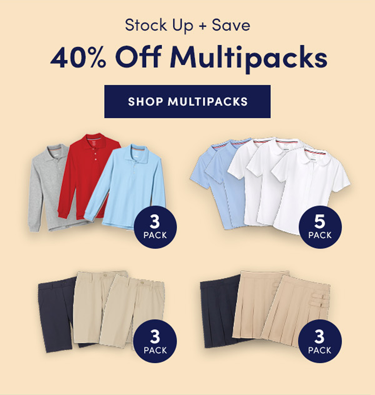 40% off multipacks