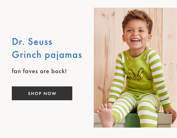 Dr. Seuss Grinch pajamas | SHOP NOW