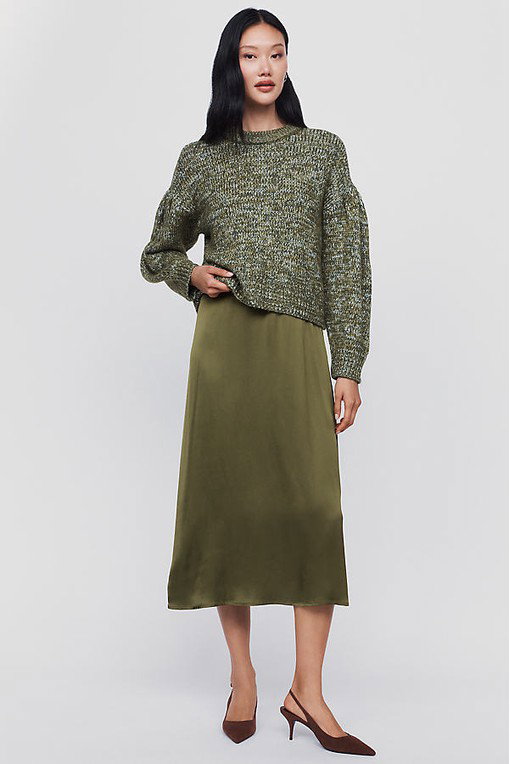 By Anthropologie Marled Twofer Jumper + Dress Set