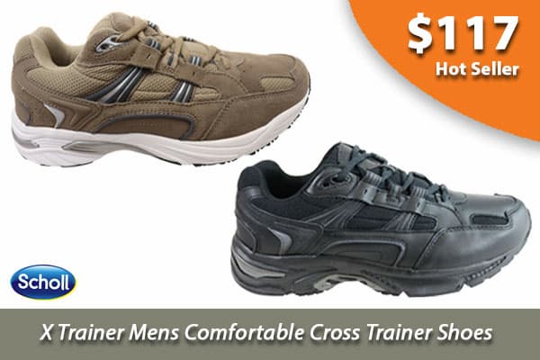 Scholl Orthaheel X Trainer Mens Comfortable Cross Trainer Shoes
