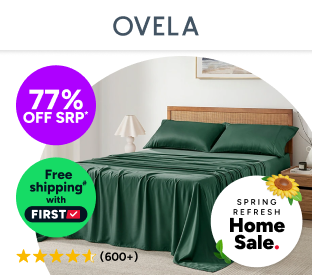 Ovela 100% Natural Bamboo Bed Sheet Set (Queen) Product Image