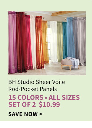 BH STUDIO SHEER VOILE PANELS