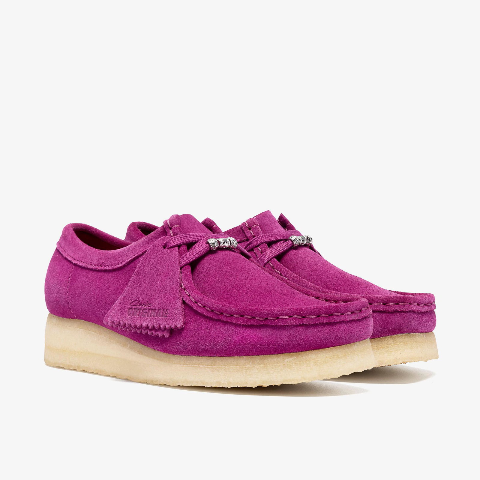 Shop Wallabee Berry Suede