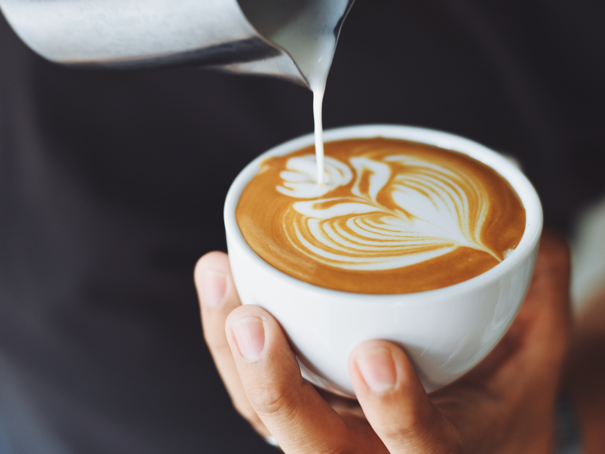 Cappuccino latte art