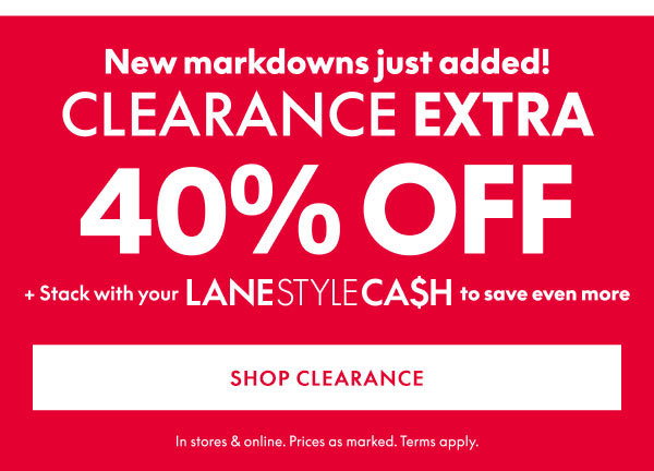 40% Off Clearance