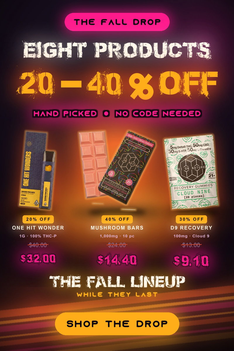 The Fall Drop — eight products, 20-40% off, hand picked, no code needed. Shop the drop.