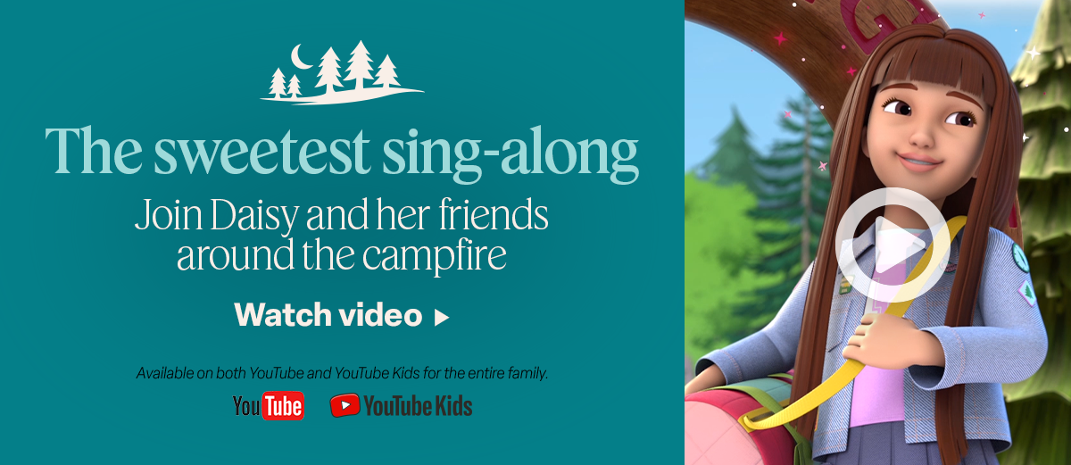 The sweetest sing-along. Join Daisy and her friends around the campfire. Watch video 