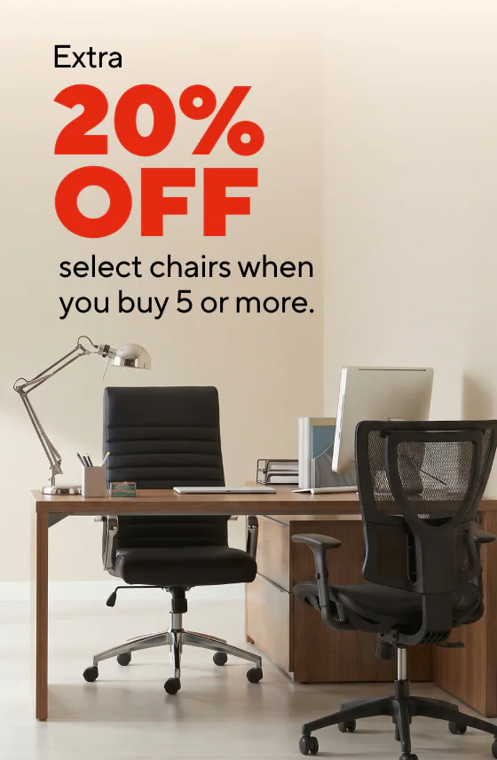 Extra 20% off select chairs when you buy 5 or more
$249.99 Staples Randolph big & tall chair
25% off furniture protection and in-store assembly services when purchased together
$259.99 La-Z Boy Aberdeen chair
$99.99 Staples Traymore chair