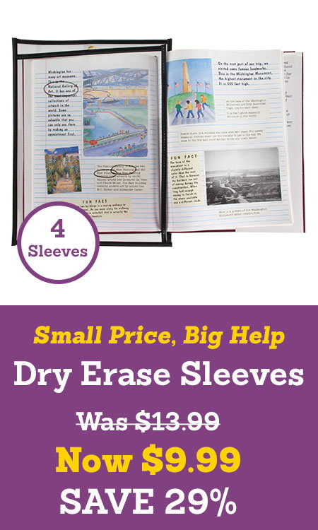 Dry Erase Sleeves