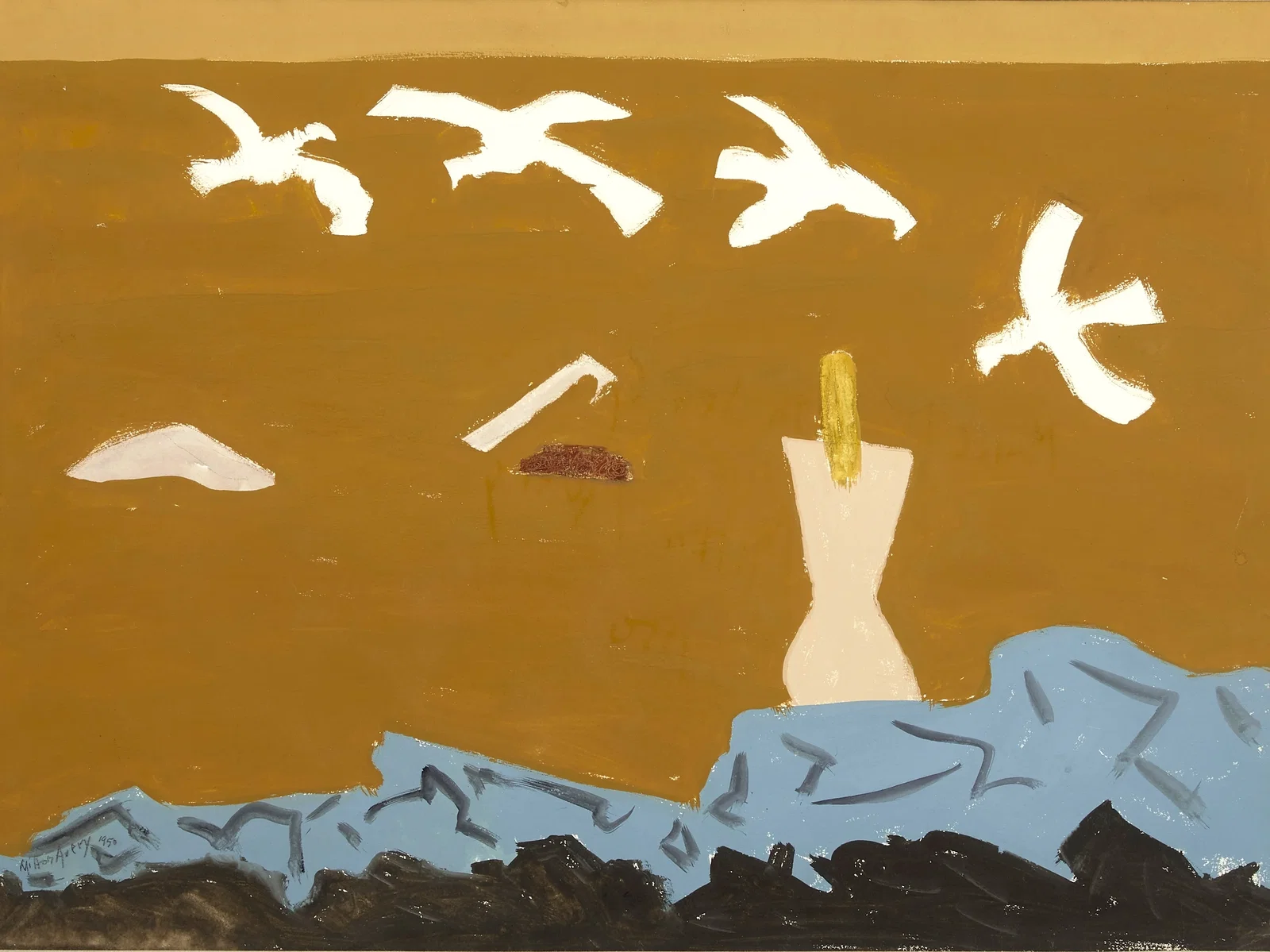 Milton Avery, March with Sea Gulls, 1950