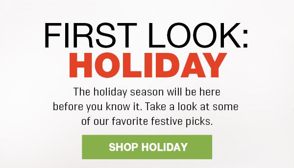First Look: Holiday Decor! Get up to 25% off