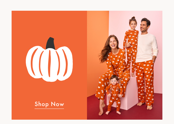 Orange Pumpkins Matching Family Pajamas