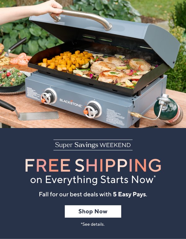 Free Shipping on Everything*